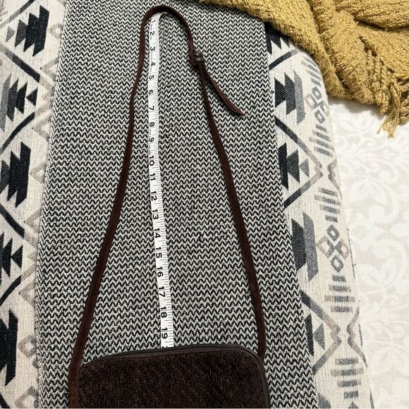 Sharif Vintage Brown Woven Suede and Gold Bag - Picture 10 of 11